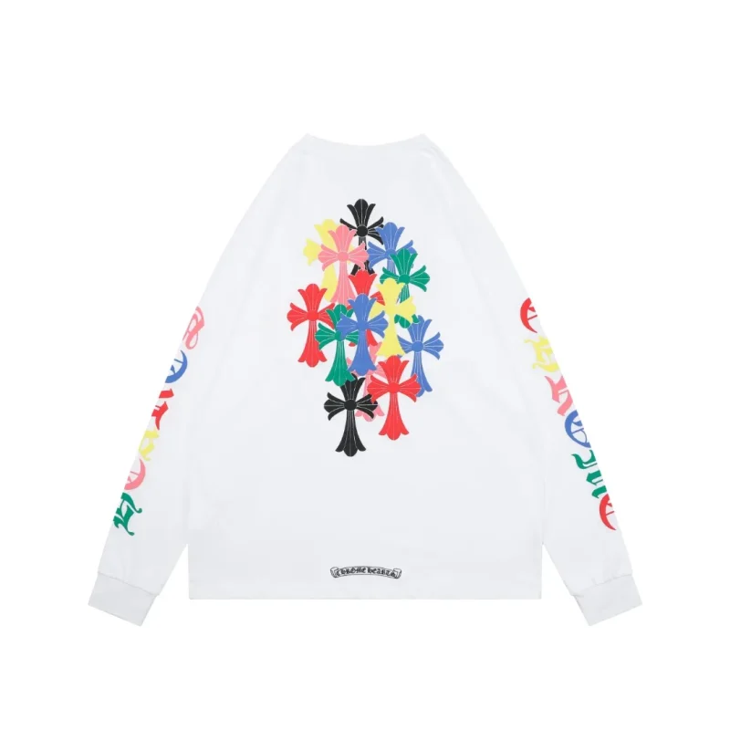 Back CH Miami Multi-Color Cross Print Long Sleeve Shirt