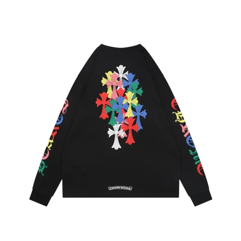 Back CH Miami Multi-Color Cross Print Long Sleeve Shirt