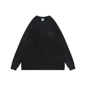 CH Shadow Cross Print Washed Long-Sleeve T-Shirt