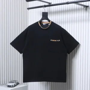 Check Trim Pocket T-Shirt