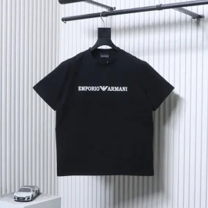 Classic Eagle Logo Cotton T-Shirt
