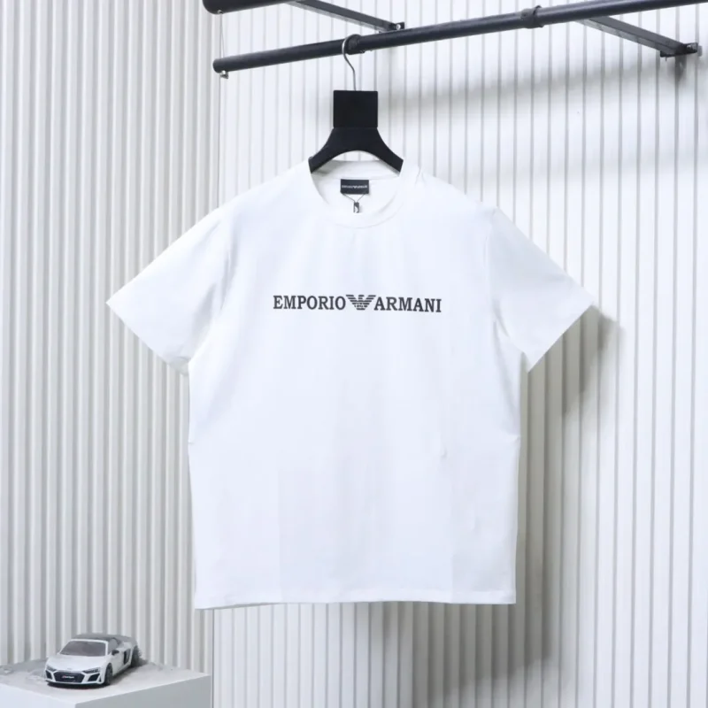 Classic Eagle Logo Cotton T-Shirt