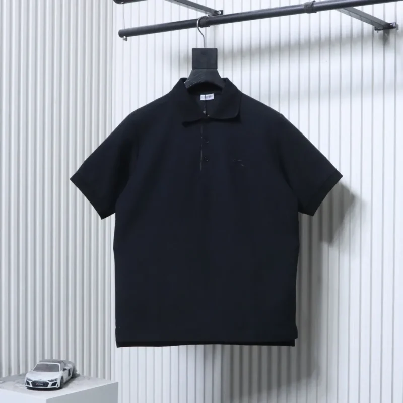 Classic Horse Embroidered Cotton Piqué Polo T-Shirt