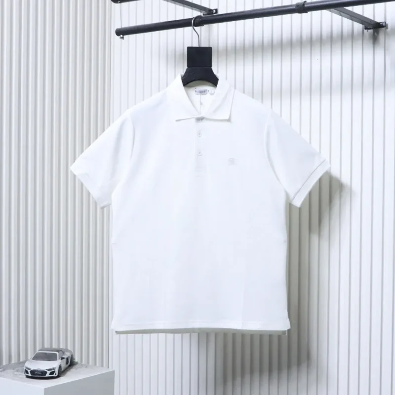 Classic Horse Embroidered Cotton Piqué Polo T-Shirt