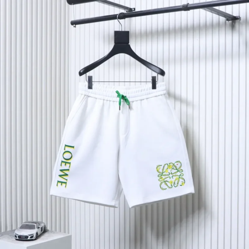 Floral Vine Logo Print Shorts