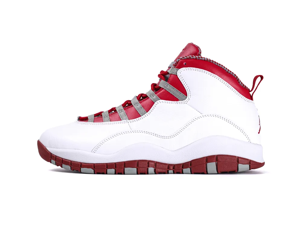 Jordan 10 Retro Red Steel Left Side view