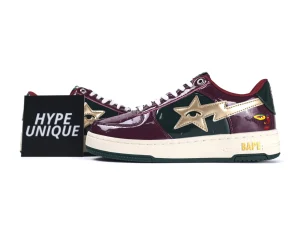 KidSuper x A Bathing Ape BAPE STA POR Burgundy Side Profile