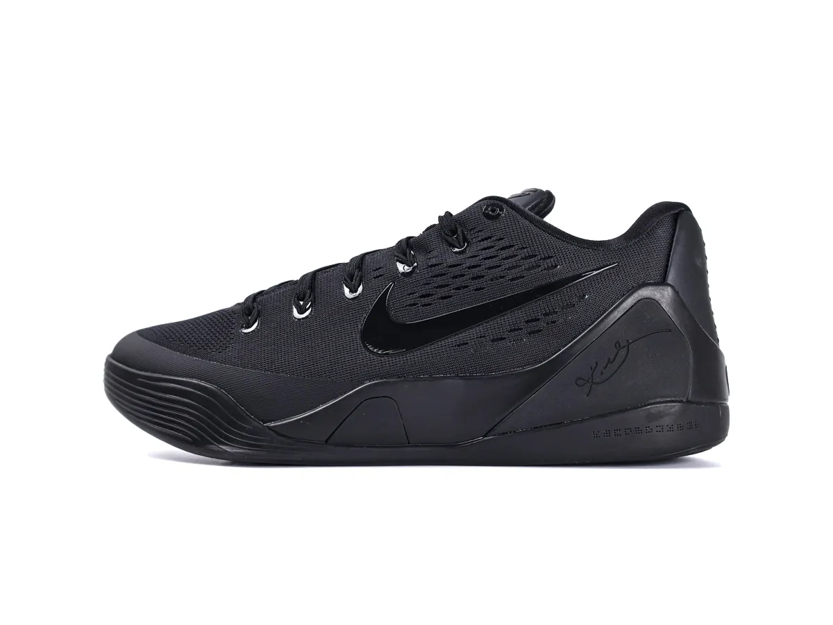 Kobe 9 Elite Low EM Protro TB Triple Black Left Side View