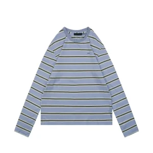 Light Purple Striped Long Sleeve Shirt