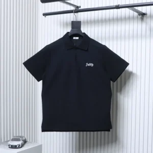 Logo Embroidered Piqué Cotton Polo T-Shirt