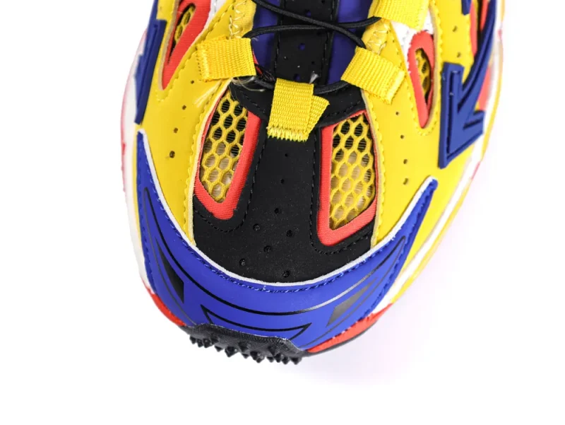 Off-White Be Right Back Open Sneakers Yellow Multicolor Top View