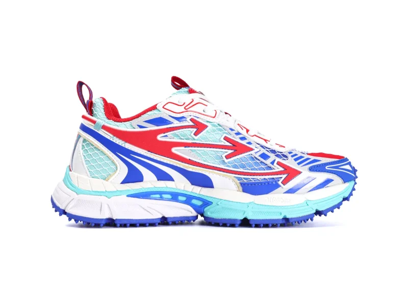 Off-White Be Right Back Sneakers Fiery Red Right Side View