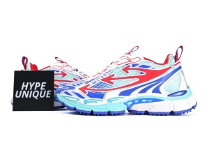 Off-White Be Right Back Sneakers Fiery Red Side Profile