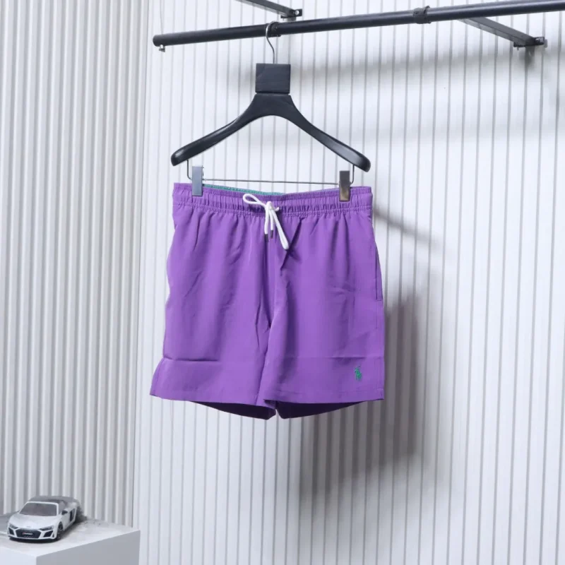 RL Pony Embroidered Quick-Dry Beach Shorts