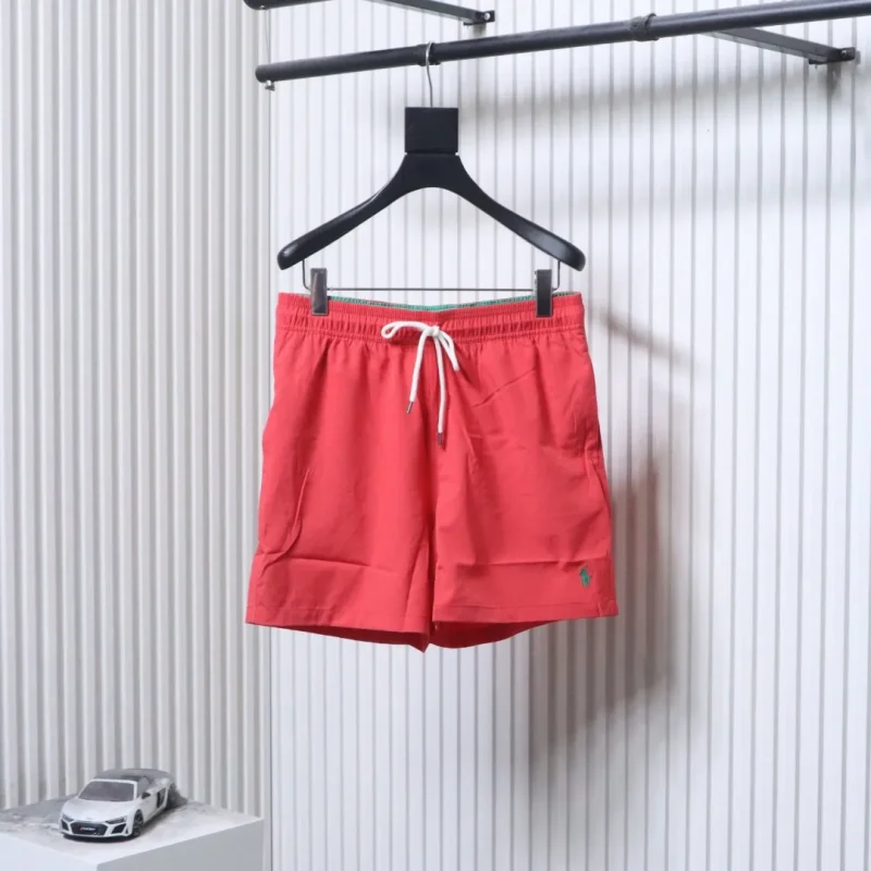 RL Pony Embroidered Quick-Dry Beach Shorts