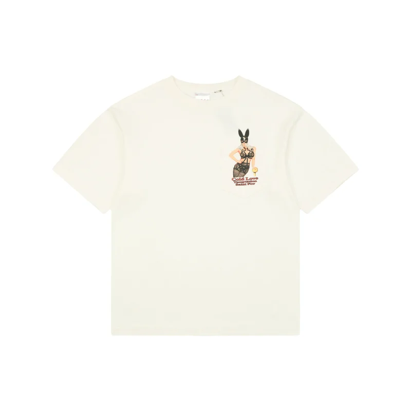 Saint Michael Bunny Girl Graphic Pocket T-Shirt