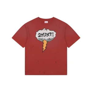 Saint Michael Cloud Lightning Graphic T-Shirt