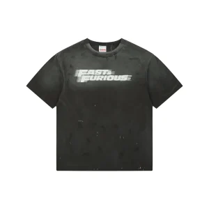 Saint Michael Speed ​​& Passion Letter Print T-Shirt