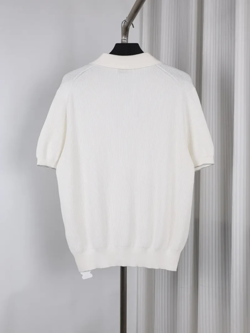 Back Seagull Neck Cotton Sweater
