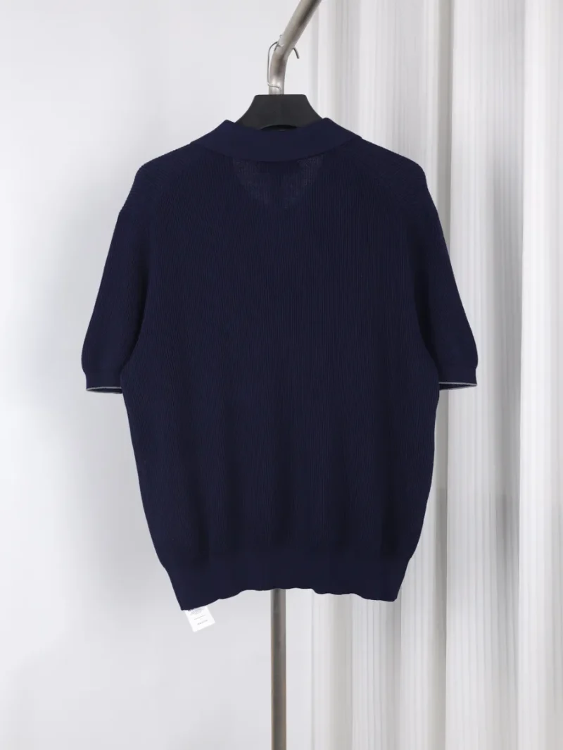 Back Seagull Neck Cotton Sweater