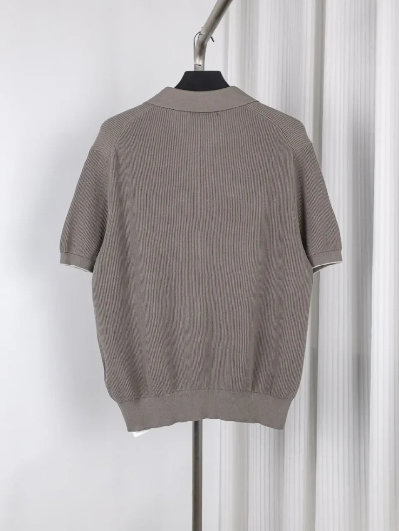 Back Seagull Neck Cotton Sweater