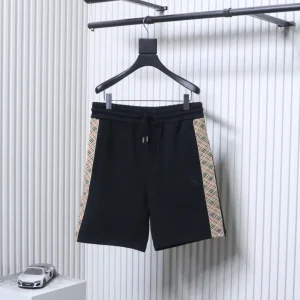 Side Check Embroidered Horse Shorts