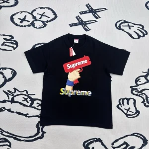 Sup Graphic Hand Pistil Print Cotton T-Shirt