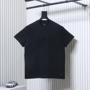 Tonal Beaded Embroidered Logo T-Shirt