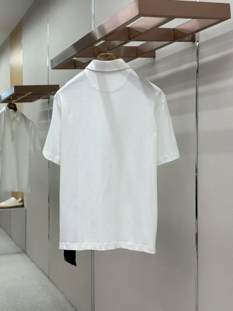 Back Triangle Logo Cotton Polo T-Shirt
