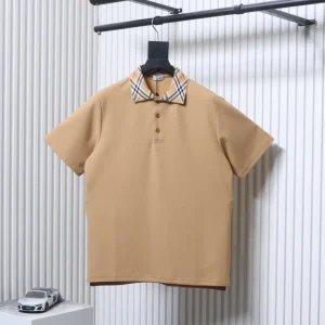 Vintage Check Collar Polo T-Shirt