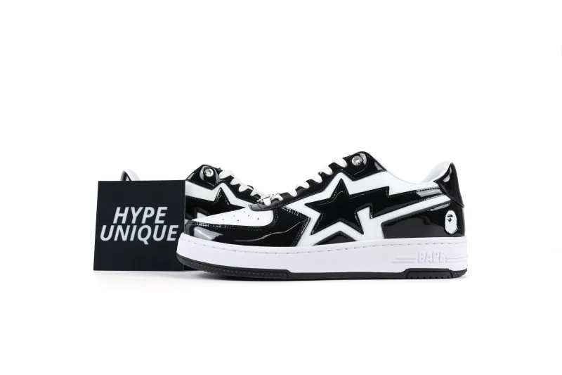 A Bathing Ape BAPE STA Icon #1 "Black White" Sneakers