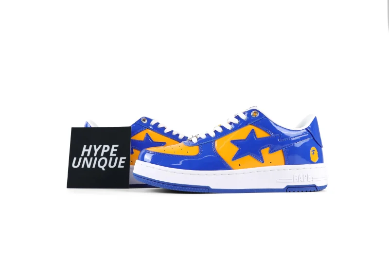 A Bathing Ape BAPE STA "Purple Yellow" Sneakers