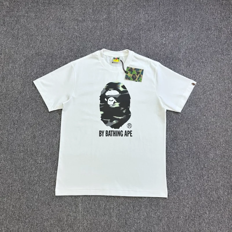 BAPE Camouflage Ape Head Logo Crew Neck T-Shirt
