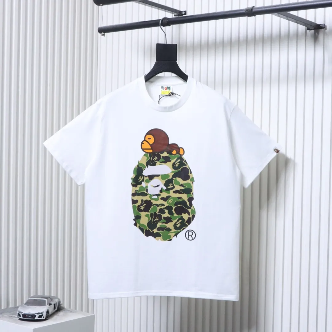 BAPE Camouflage Ape Head Monkey Logo T-Shirt