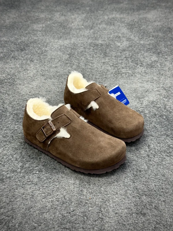 BK Boston "Mink" London Shearling Clogs