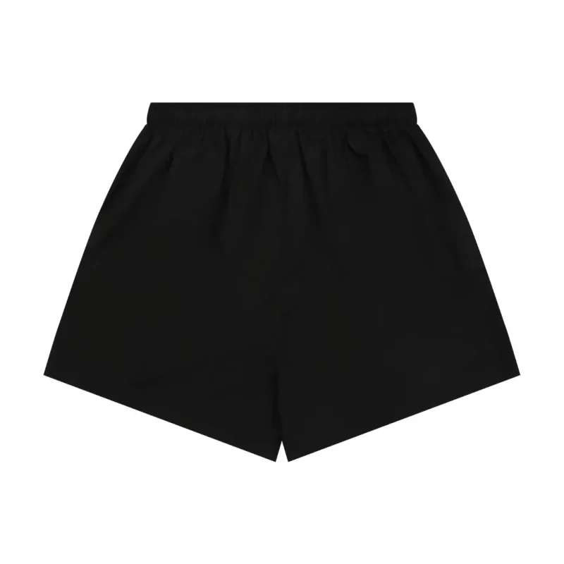 Back BLCG Mottled Gothic Paris Logo Oversized Shorts