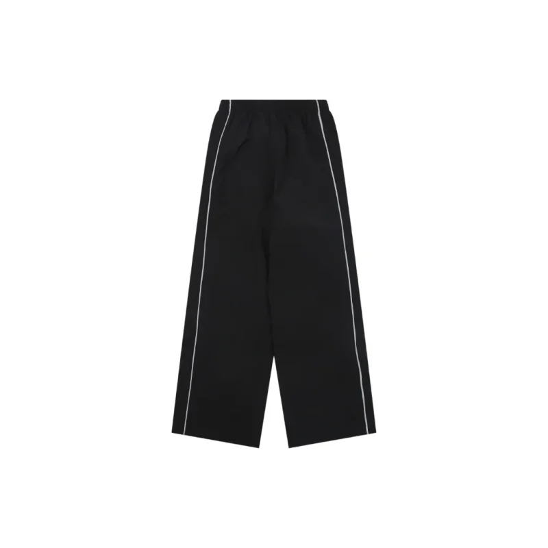 Back BLCG Wheat Ear B Logo Reflective Wide-Leg Track Pants