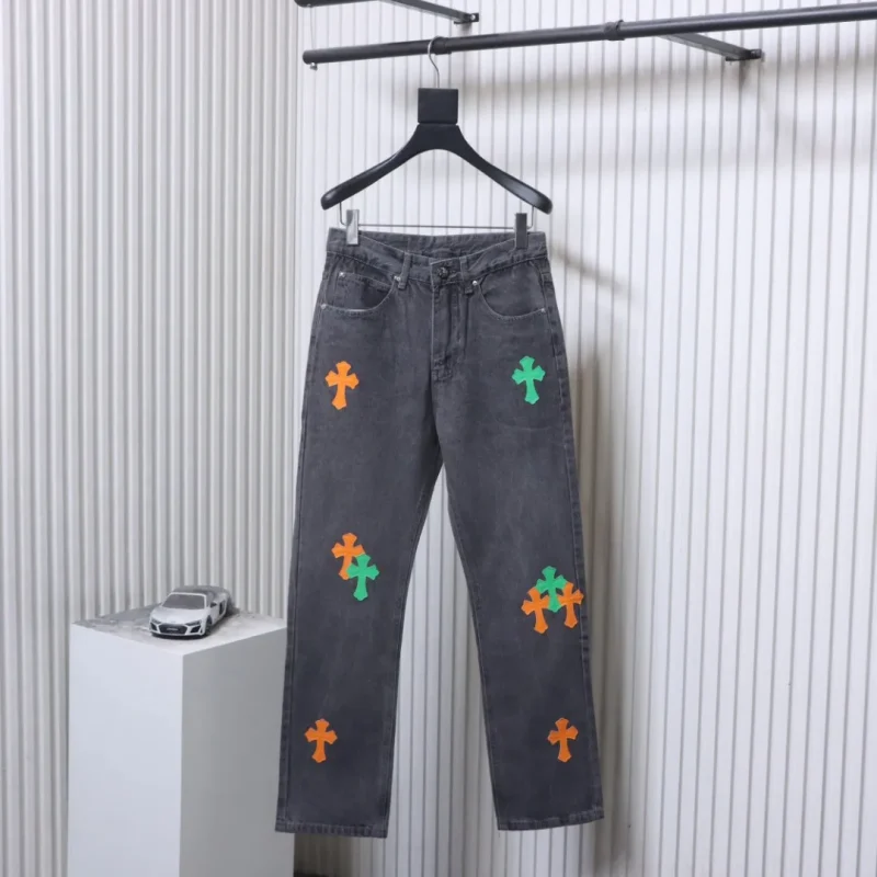 CH Sanskrit Cross Patch Straight-Leg Jeans