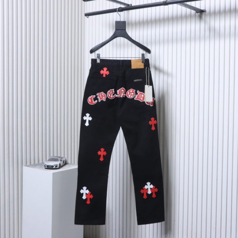 Back CH Sanskrit Cross Patch Washed Jeans