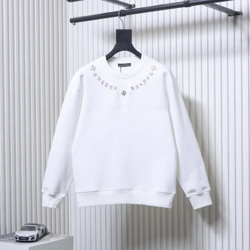 CH Sanskrit Neckline Embroidered Crew Neck Sweatshirt