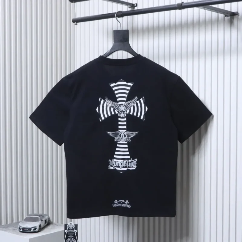 Back CH Skull and Cross Print T-Shirt