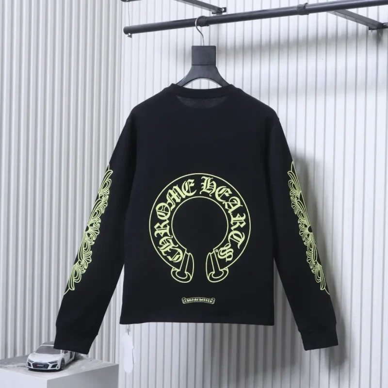 CH Yellow Horseshoe Print Long-Sleeve Shirt
