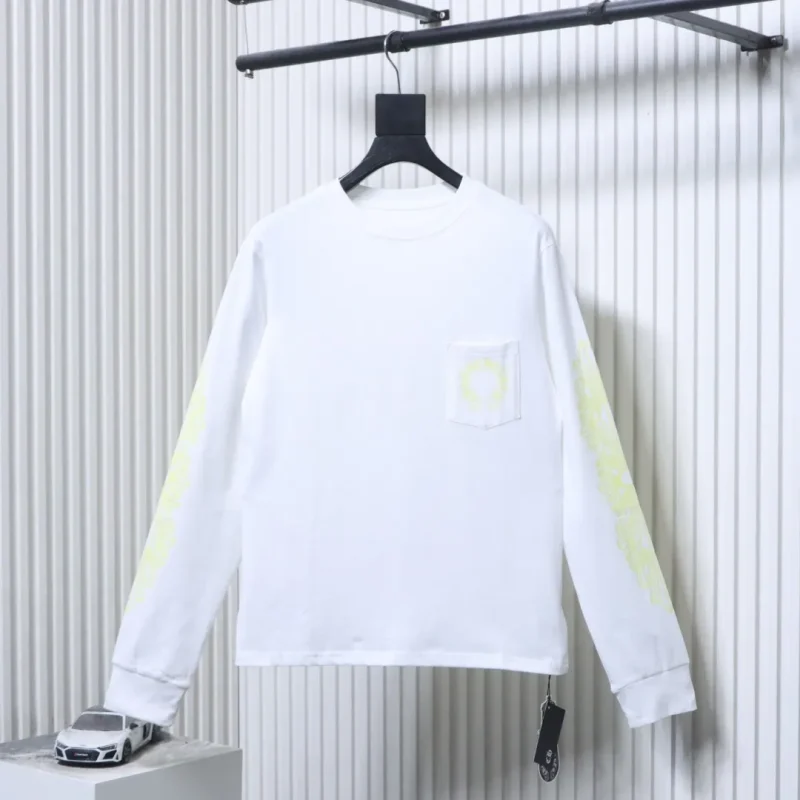 CH Yellow Horseshoe Print Long-Sleeve Shirt