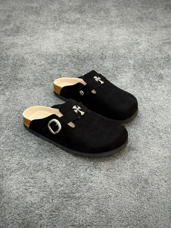 CH x BK Boston "Black" Suede Clogs