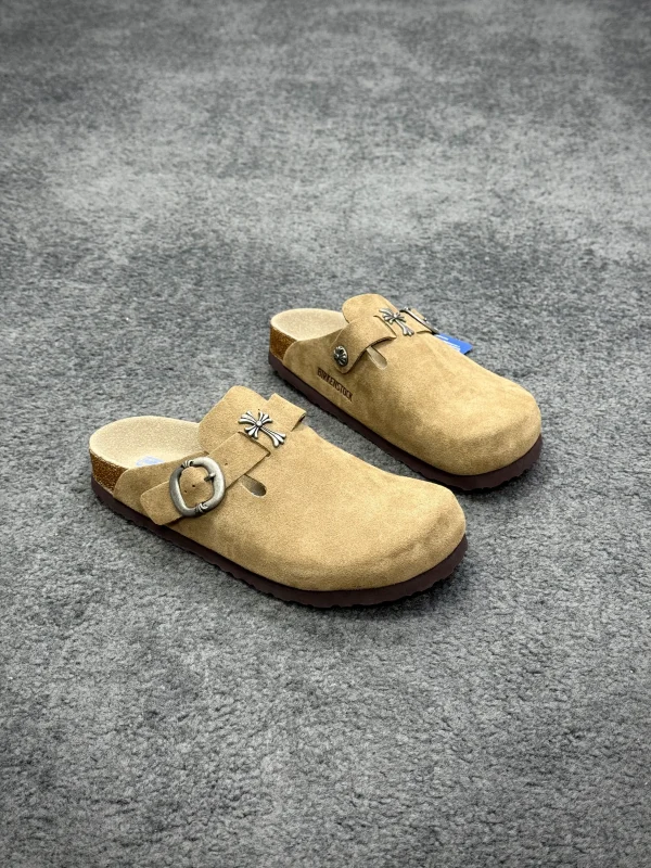 CH x BK Boston "Khaki" Suede Clogs