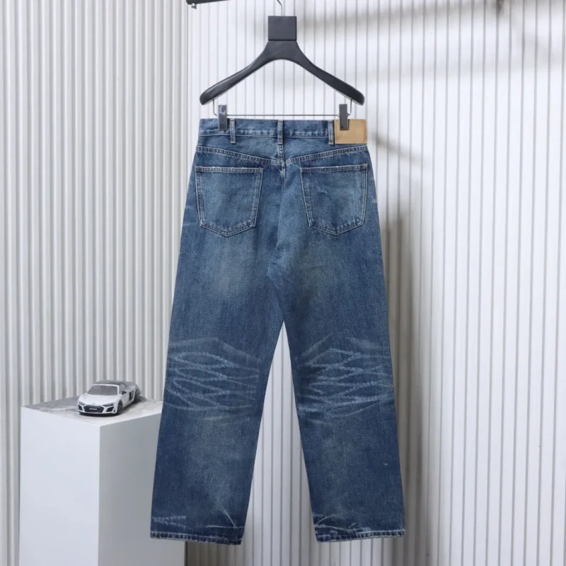 Back CL 24SS Blue Distressed Japanese Denim Jeans