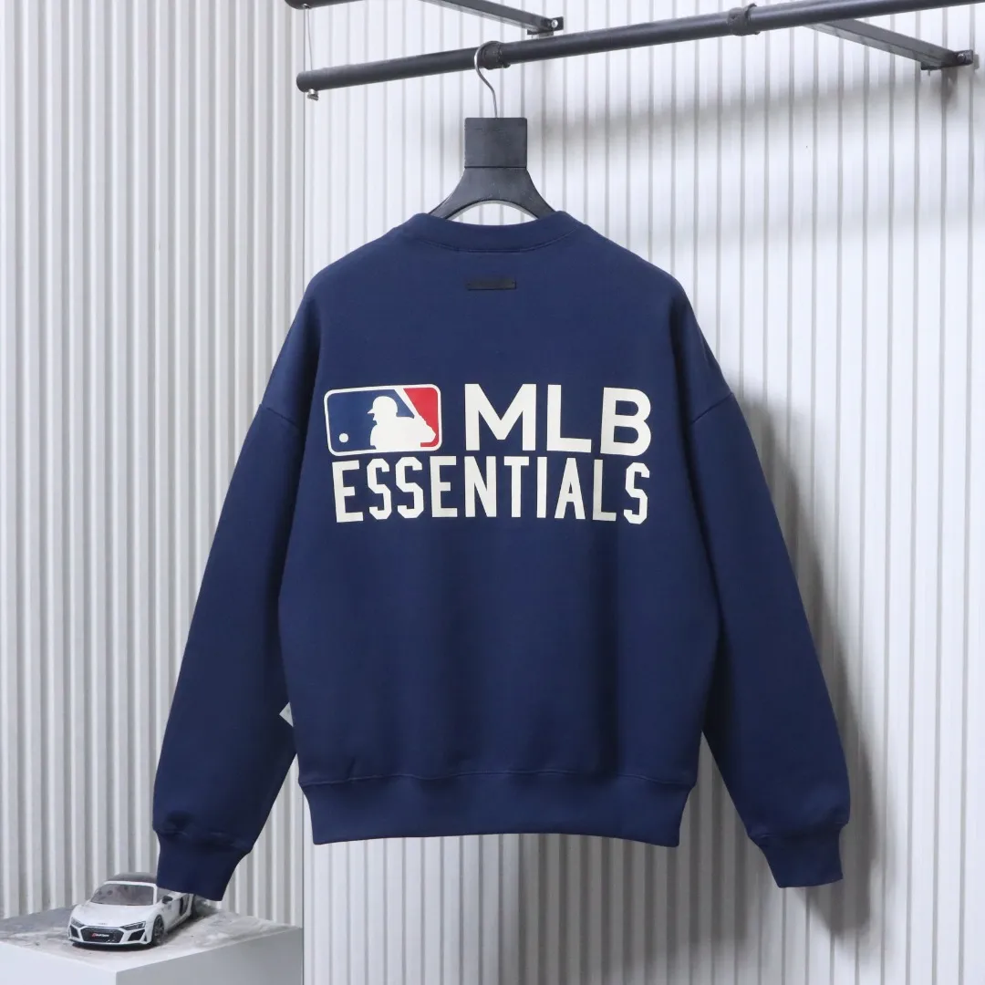 Back View FOG x MLB Logo Crew Neck Sweatshirt