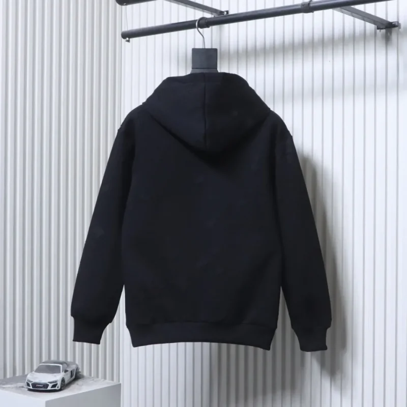 Back GVC Distressed Ripped Logo Oversized Hoodie