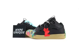 Gallery Dept. x lanvln Curb Paint Drip Black Multi Sneakers Side Profile