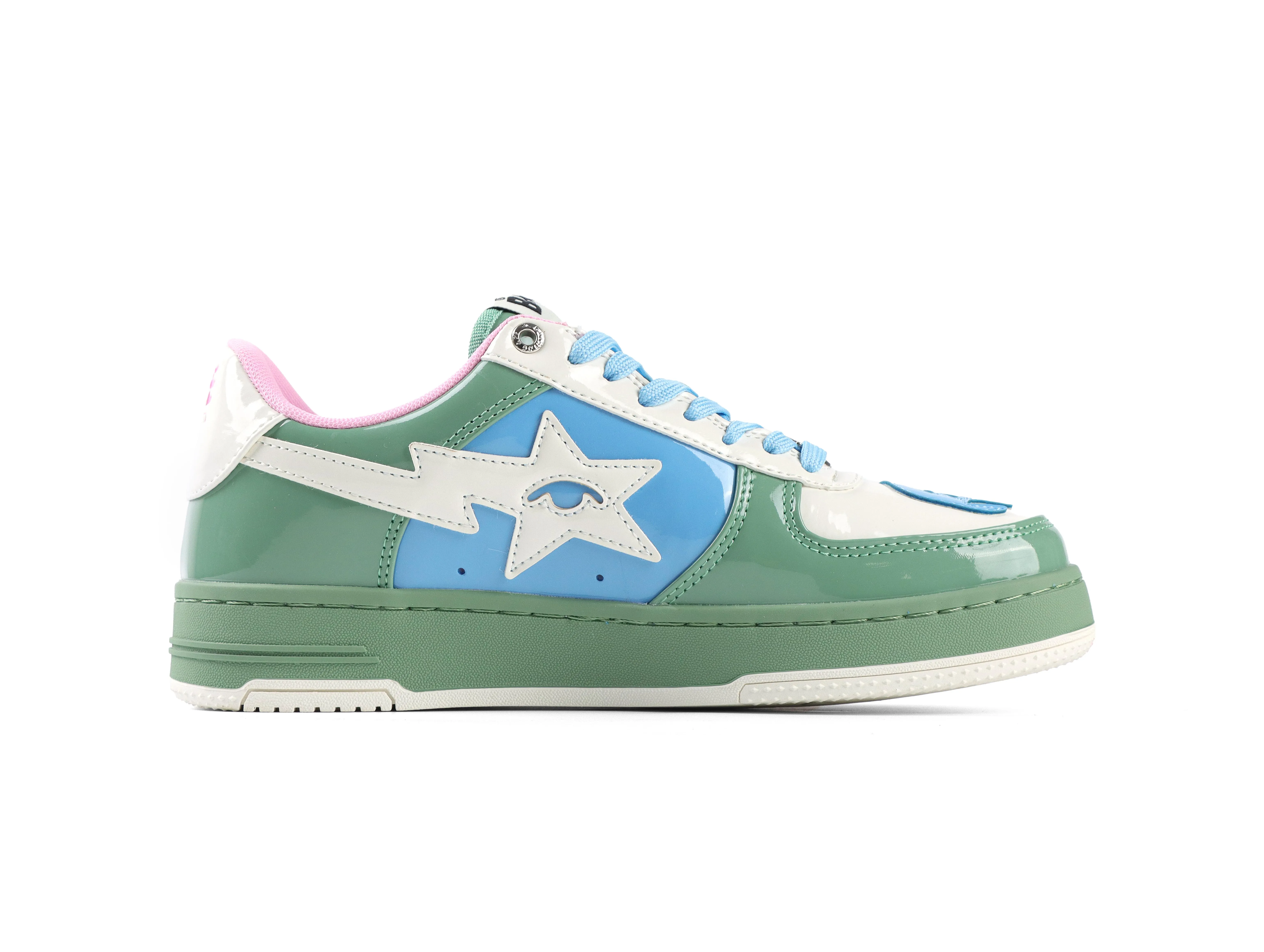 KidSuper x BAPE STA Beige Green Right Side View